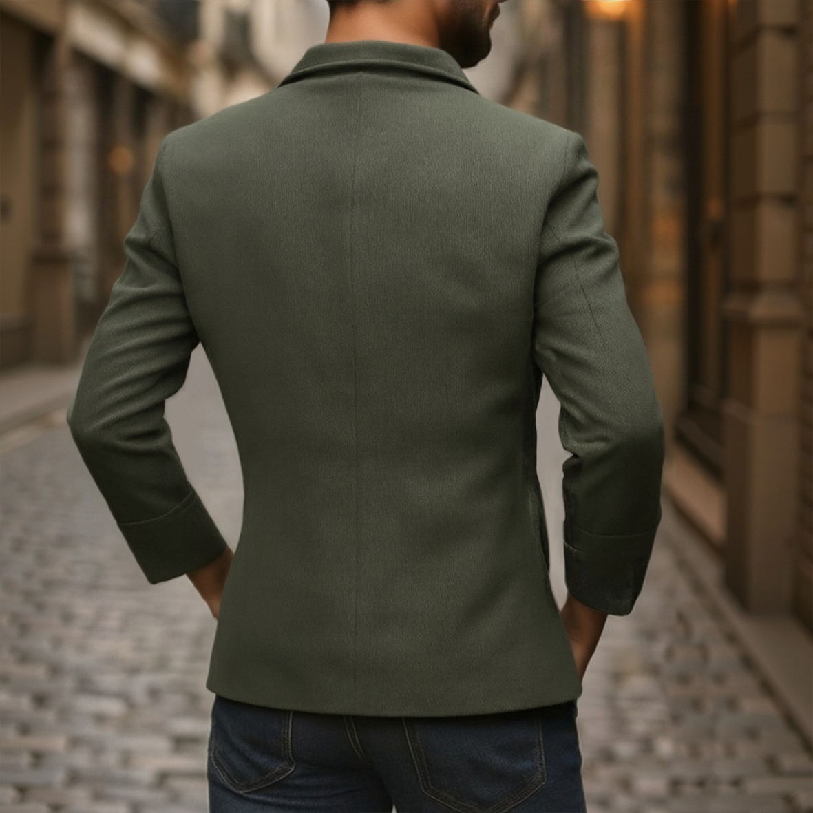 【24-hour shipping out】Men's Vintage Corduroy Stand Collar Single Breasted Slim Short Coat 66901253M