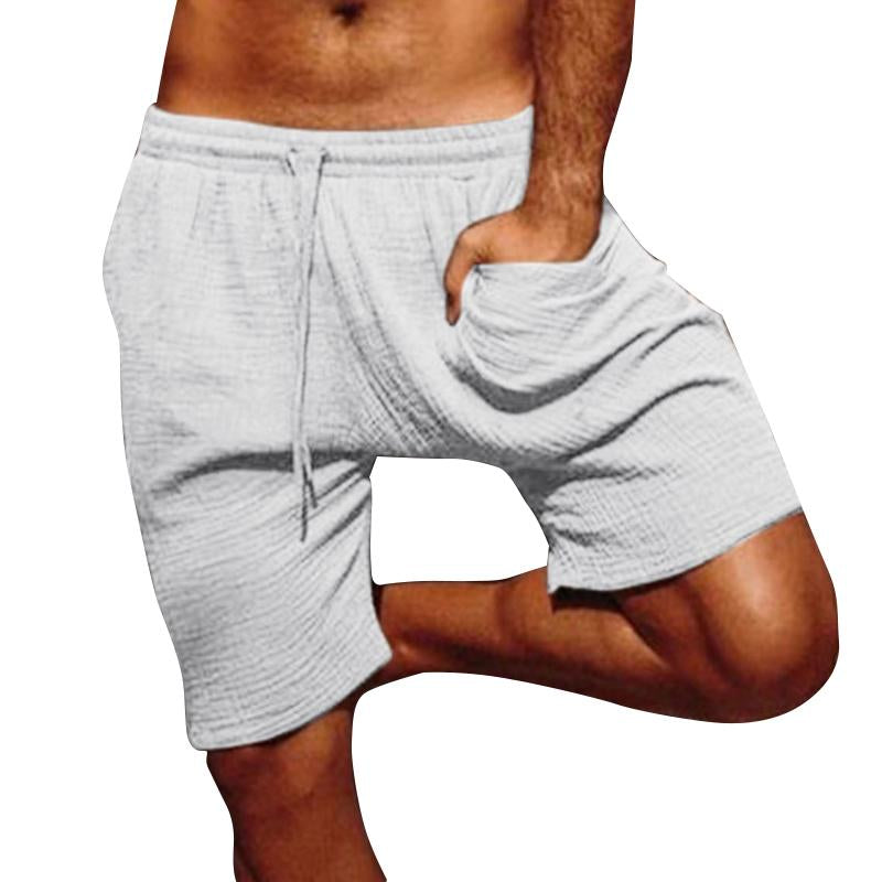 Men's Casual Cotton Blend Beach Shorts 24796458Y